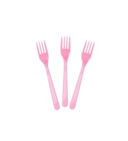 Plastik Çatal Pembe 25 Li