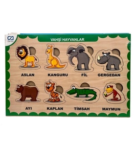 Ca Games Ahşap Puzzle Vahşi Hayvanlar 19X29