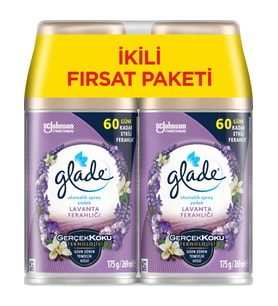Glade 2'li Yedek Otomatik Sprey Lavanta Koku 269 ml x 2 Adet Lavanta Gerçek Koku Teknolojisi