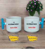 Odyometrist Kupa Bardak T Mavi Kulplu Tıp Bayramı Hediyesi