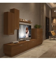 Decoraktiv Eko 6B Slm Dvd Tv Ünitesi Tv Sehpası - Naturel Ceviz