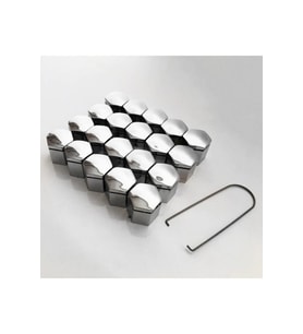 Bijon Kapağı Krom Efekt 17''mm Uyumlu 20li Set