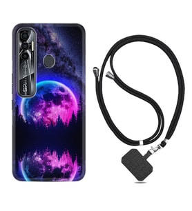 Tecno Spark 6 6 Go 8C 8 Pro 7 7 Pro Kılıf Boyun Askılı Silikon Star Planet 1652