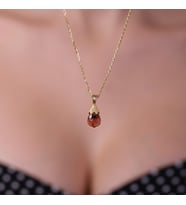 7 Renk Değiştiren Zultanite Altın Kaplama Gümüş Kolye
