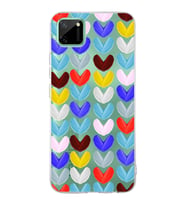 PrintiFy Realme C11  ile Uyumlu 1mm Slim Fit Water Color 1 Baskılı Şeffaf  Kılıf