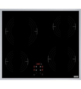 FRANKE FRSM 604 C T XS Black Glass/Inox Elektrikli Seramik Cam Ocak