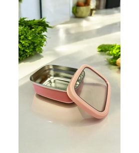 Dikdörtgen Saklama Kabı 1,40 L Pembe Vp-930, Pembe