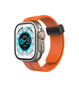 Uray store Apple Watch 42mm KR412 Elegance Stylısh Kordon - Turuncu