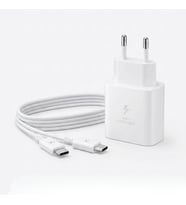 45W Süper Hızlı Şarj Adaptörü USB-C PD 3.0 PPS Fast Charger + 5A Type-C to Type-C Kablo (5343)