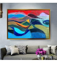 Altın Çerçeveli dekoratif tablo a623 (Gold)