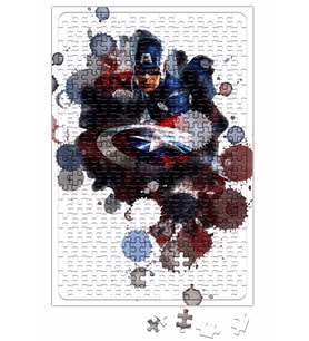 Captain America Splash Art Puzzle 240 Parça Yapboz