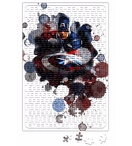 Captain America Splash Art Puzzle 240 Parça Yapboz