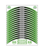 SKM KAWASAKİ UYUMLU YEŞİL SİYAH REFLEKTÖRLÜ JANT ŞERİDİ