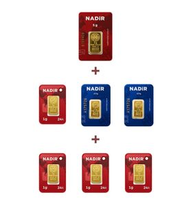 Nadir Gold 24 Ayar 14 Gram Altın (1 Ad 5 Gram Altın + 2 Ad 2,5 Gram Altın + 4 Ad 1 Gram Altın )