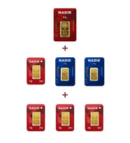 Nadir Gold 24 Ayar 14 Gram Altın (1 Ad 5 Gram Altın + 2 Ad 2,5 Gram Altın + 4 Ad 1 Gram Altın )
