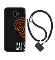 Samsung J6 Plus J7 Prime J7 Pro M20 Kılıf Boyun Askılı Silikon Cats 1792