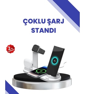 Masaüstü Düzenleyici 4 ü 1 Arada Kablosuz Şarj Aksesuarı