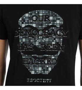 Bant Giyim - Mr. Robot FSociety Siyah Erkek T-shirt Tişört