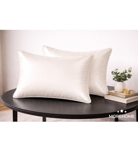 More Home pamuklu Yastık Kılıfı (2 Adet) 50 x 70 cm Krem