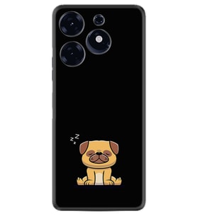 Tecno Spark 10 Pro Kılıf Resimli Desenli Silikon Platinium Series Uyuyan Köpek 1875