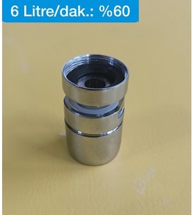 Tasarruflu Oynar Lavabo Musluk  Batarya Başlığı - Made In Italy (Krom)