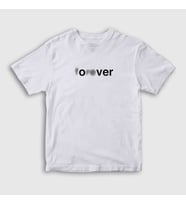 Presmono Unisex Çocuk Beyaz Forever Over T-Shirt 434932tt