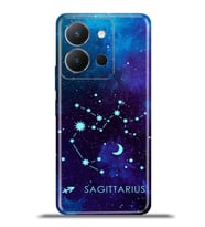 Vivo Y36 Kapak HD Renkli Dizayn Silikon Kılıf - Yay Burcu