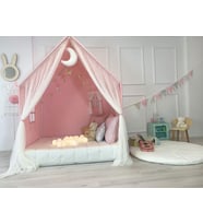 Pamuka Montessori Pembe Perdeli Oyun Evi