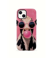 iPhone 15 Plus Vorian Çift Katmanlı MagSafe Kılıf Bubblegum Cow