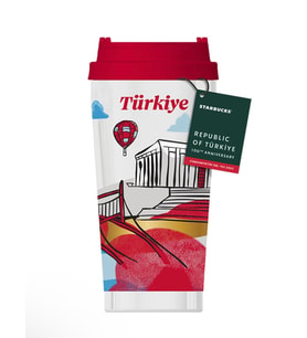 Starbucks® Türkiye 100. Yıl Özel Seri Paslanmaz Çelik Termos - Kırmızı - 473 ml