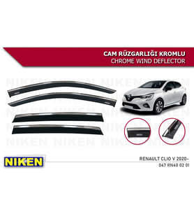 CLİO 5 ARACA ÖZEL KROMLU CAM RÜZGARLIĞI NİKEN 2020 2021 2022 2023 2024
