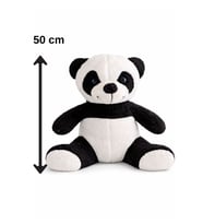 50 Cm Oturan Panda Peluş Panda Peluş Oyuncak (Siyah - Beyaz)