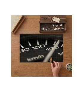 Hız Göstergesi - Araba Tasarımı 240 parça Ahşap Puzzle Ahşap Kutuda MP00329