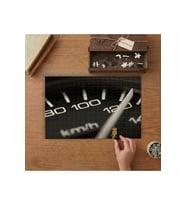 Hız Göstergesi - Araba Tasarımı 240 parça Ahşap Puzzle Ahşap Kutuda MP00329