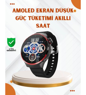 İthalat® Amoled Ekranlı Akıllı Saat Bluetooth Arama Nfc Destekli