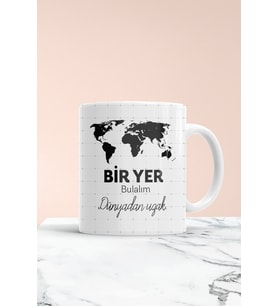 Bir Yer Bulalım Baskılı Kupa Bardak