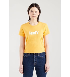 Levi's Kadın Sarı T-shirt Perfect Tee Poster Logo - 17369-1804