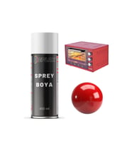 Kırmızı Isıya Dayanıklı 250° Fırın Sprey Boyası 400 Ml.