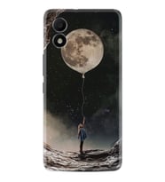 TCL 303 Kılıf Resimli Desenli Baskılı Silikon Moon Baloon 1368