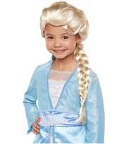 Platin Altın Dore Renk Karlar Ülkesi Elsa Frozen Peruğu Çocuk Boy (5343)