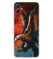 Samsung Galaxy A04E Kılıf Silikon Desen Özel Seri Kartal Uçarken 1718