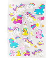Sticker Kabartmalı A4 boyutunda Stiker Defter, planlayıcı etiket (Lim106)-  Unicorn