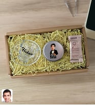 BK Gift Kişiye Özel DTF The Baba Karikatürlü Cam Kahve Fincanı & Türk Kahvesi & Gümüş Metal Kutuda Mum Hediye Seti-5, Babaya Hediye, Babalar Günü Hediyeleri
