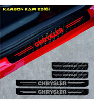 Chrysler İçin Uyumlu Aksesuar Oto Kapı Eşiği Sticker Karbon 4 Adet