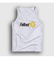 Presmono Unisex Beyaz Fallout 76 Logo Oyun Atlet 420918tt (Beyaz)