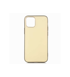 Apple iPhone 12 Uyumlu Kılıf Zore Premier Silikon Kapak (Gold)