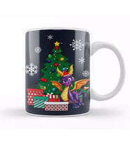 Spyro The Dragon Around The Christmas Tree Kupa Bardak Porselen