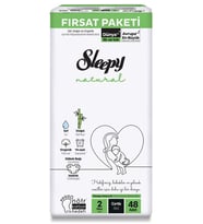 Natural Bebek Bezi Fırsat Paketi 2 Beden 3-6 Kg 48 Adet