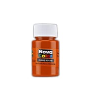 Kumaş boyası, canlı renkler, solmaz, tişört, çanta, tekstil boyası-Turuncu Renk 30ml-1 Adet (Çok Renkli)