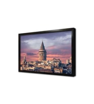 İstanbul Galata Kulesi Çerçeveli Cam Tablo